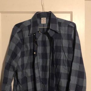 Blue plaid shirt